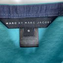 Marc by Marc Jacobs  Tank Top Women's Size 6 Teal Blue Strappy Zip Front Cropped Photo 4