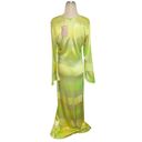 Alexis  Serena Dress in Lime Waves XSmall New Womens Long Maxi Gown Photo 6