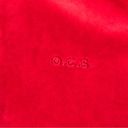 Oleg Cassini  VELOUR SPORT Red Hoodie M Photo 5