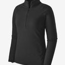 Patagonia  Women's Capilene Thermal Weight Zip-Neck in Black Sz S EUC Outdoors Photo 0