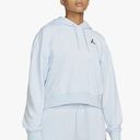 Jordan XL Women's  Celestine Blue Essentials Fleece Hoodie BNWTS Photo 0