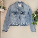 Vervet  Distressed Lightwash Denim Jean Jacket Cotton Oversized Crop Fit Size S Photo 1