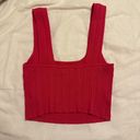 H&M Hot Pink Cropped Tank Top Photo 1