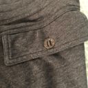 prAna  Breathe Brown Heather Cropped Knit Cargo Pant Sz. M Tied Hem Casual Photo 6