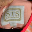Tuckernuck  Sail to sable orange geometric tweed short sleeves blouse size XS Photo 5