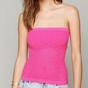 Free People Pink Textured Tube Top Photo 0