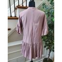 Day & Night  Women's Purple Linen & Rayon 3/4 Sleeve Button Down Top Size Small Photo 5