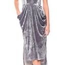 BCBGeneration EUC  Crushed Velvet Racerback Midi in Grey Frost Size Small Photo 1