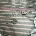 Orvis  Blue White Stripe Quarter Zip Pullover‎ Size Large Photo 7