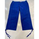 DKNY  Royal Blue Capri Pants Size 10 NWT Women's Photo 5