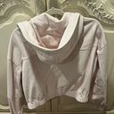 Forever 21  Cropped Cream/Pink Corduroy Hooded Jacket Photo 1