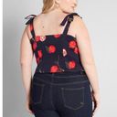 Modcloth NWT  x Collectif Peace, Love, and Pomegranates Navy Blue Tank Top size 6 Photo 2