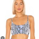 Beach Riot  Sport Black And Blue Snakeskin Sports Bra  Photo 0