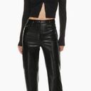 Wilfred Aritzia  The Melina Super High Rise Vegan Leather Pants in Black Photo 1