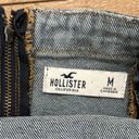 Hollister  Y2K Denim Bodycon Belted Jumper Mini Dress Medium Photo 1