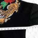 Sweaty Betty  Tora Black Tiger Embroidered Oversized Crewneck Sweatshirt L Photo 9