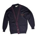 Collegiate Outfitters Vintage Womens 90s Gitano Sports Techna Navy Blue Cardigan Sweater XL Photo 0