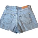 Topshop  Moto High Rise Mom Jean Shorts Blue Size 4 Photo 1