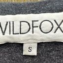 Wildfox  F-U-N Beer Crewneck Oversized Sweatshirt Grey Sz S Photo 2