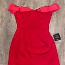 Lulus Red Off The Shoulder Dress Photo 3