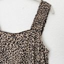 Pleione [] Leopard Print Ruffled Sleeveless Square Neck Tank Top NWT Sz Medium M Photo 6