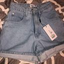 Princess Polly LIGHT BLUE SWALLA SHORTS Photo 2