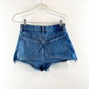 Abercrombie & Fitch  The Cutoff Shorts High Rise Curve Love Dark Wash Blue 26 / 2 Photo 7