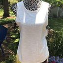 Nine West  Size M White Top Tank Sleeveless Ruched Sides Shirt Solid Women Summer Photo 0