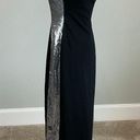 Vince Camuto  Women's Formal Dress Size 6P Black Sequined One Shoulder Long Gown Photo 1