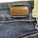 Pacific&Co Enjean Denim  Button Fly 10 Inch Rise Distressed Cuffed Blue Jean Shorts Sz M Photo 3