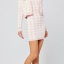 l*space L* Francie Pink Gingham Sweater Mini Dress Cardigan Co-Ord Set Size M Photo 1