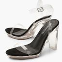 Boohoo  CLEAR PLATFORM TWO PART HEELS Photo 0