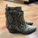 Franco Sarto Shay Snakeskin Western Booties Photo 2