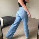 Baggy High Waisted Jeans Size 4 Blue Photo 3