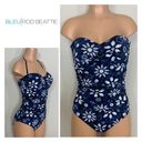Bleu Rod Beattie New.  blue strapless swimsuit. Normally $129. Size 12 Photo 2