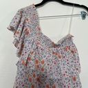 Wildfox 🎀 NWT  Stella One shoulder Abstract Floral Dress SIZE Photo 3