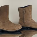 Olukai Tan Nubuck Leather Suede O Waho Whipstitch Tassel Slip On Mid Calf Boots Photo 1