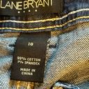 Lane Bryant Vintage  Women's Y2K Faded Baggy Wide-Leg Jeans Blue Size 18 Photo 4