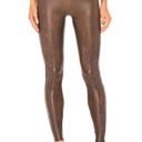 Spanx  Faux Leather Snakeskin Legging Brown Snakeskin Womens Size XS Photo 1