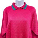 Polo Vintage 80's 90's Argyle Quilted Layered  Collar Sweatshirt Pullover Retro Photo 16