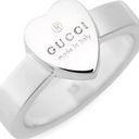 Gucci  Trademark Heart Ring Sterling Silver Photo 0