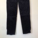 Talbots  Flawless Frayed Hem Cord Slim Leg Navy Blue Corduroy Pants Cropped Ankle Photo 3