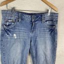 American Eagle  Womens Cropped Jeans AE Artist Size 10 Regular Distressed Y2K‎ Photo 6