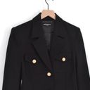 Generation Love  Gil Compact Stretch Ponte Blazer Gold Buttons Black Women's S Photo 3