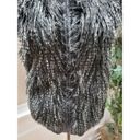 Romeo + Juliet Couture Romeo & Juliet Women Black Faux Fur Sleeveless Full Zip Casual Vest Size S Photo 2