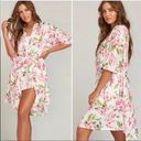 Show Me Your Mumu  Brie Pink Floral Short Sleeve Robe O/S Photo 1