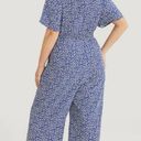 Bloomchic Size 12 •  Large •  •Ditsy Floral Batwing Pocket Shirred Knot Jumpsuit Photo 1