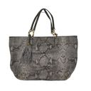 Tory Burch Thea Snakeskin Tote Bag Purse Shoulder Large Photo 2