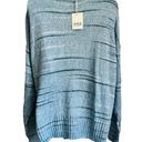 a.n.a  Blue Navy White Striped Sweater Crew Neck Size L NEW Tags A New Approach Photo 3