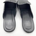 Simply Styled  Womens 10 Peyton Loafer Mule Black Geometric Perforated Slip On Photo 2